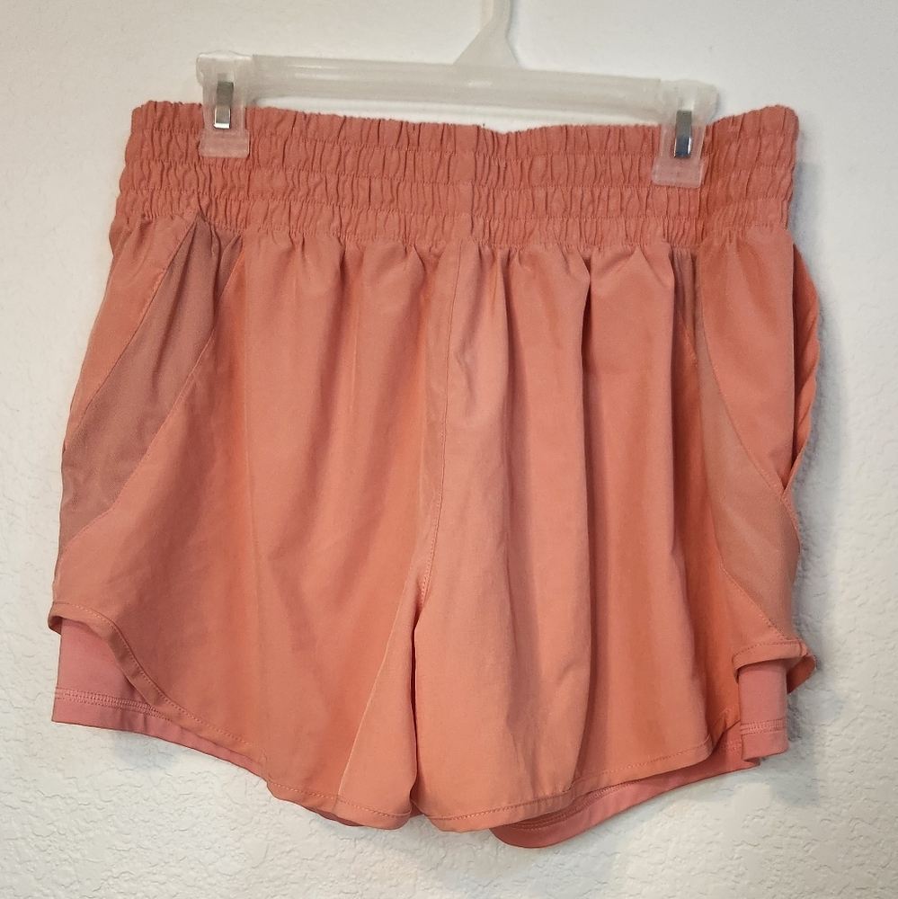 Apana Women's Athletic Running Shorts with Bike Short Liners, Size XL